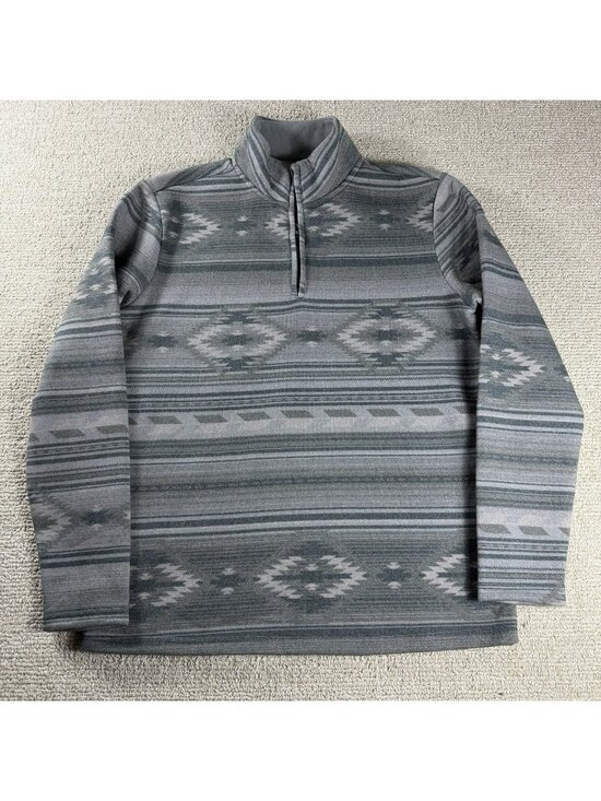 Frye Other - Frye Aztec Pattern 1/4 Zip Sweater Gray Men’s Size Medium